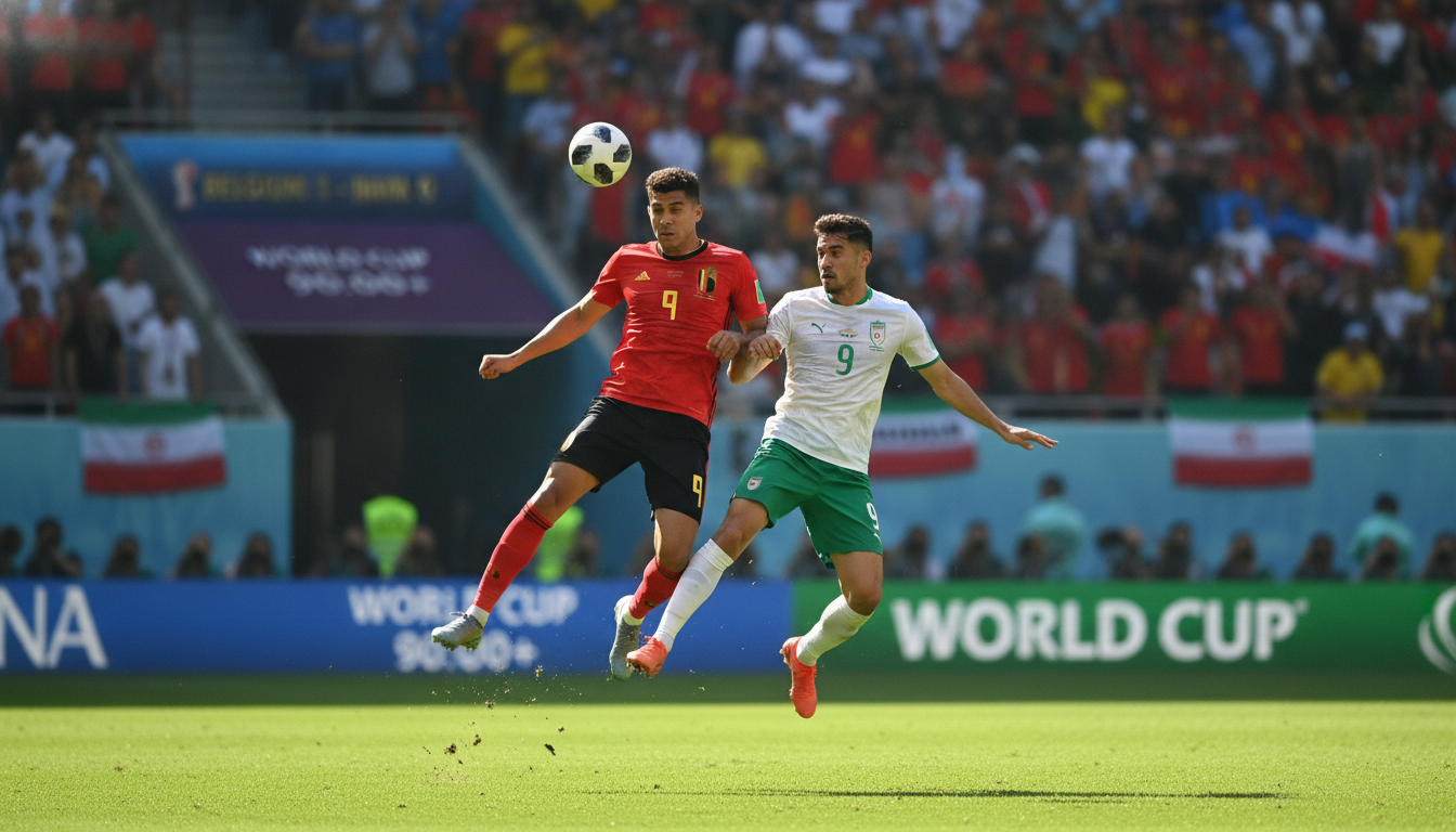 10-Man Belgium Held to Goalless Draw by Iran in World Cup