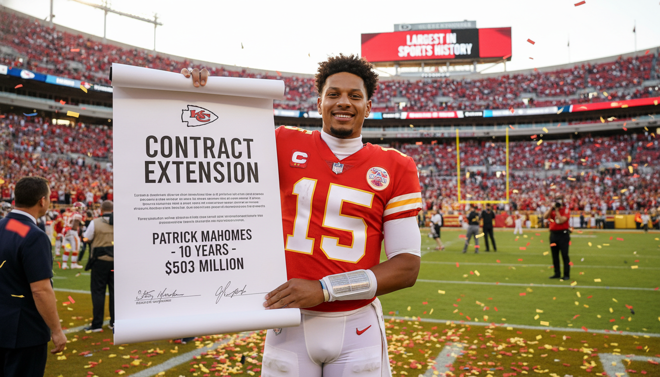 Patrick Mahomes Secures Record-Breaking Extension with Kansas City Chiefs