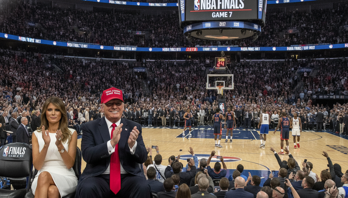 President Trump's Historic NBA Finals Appearance Draws Attention, Boos at MSG