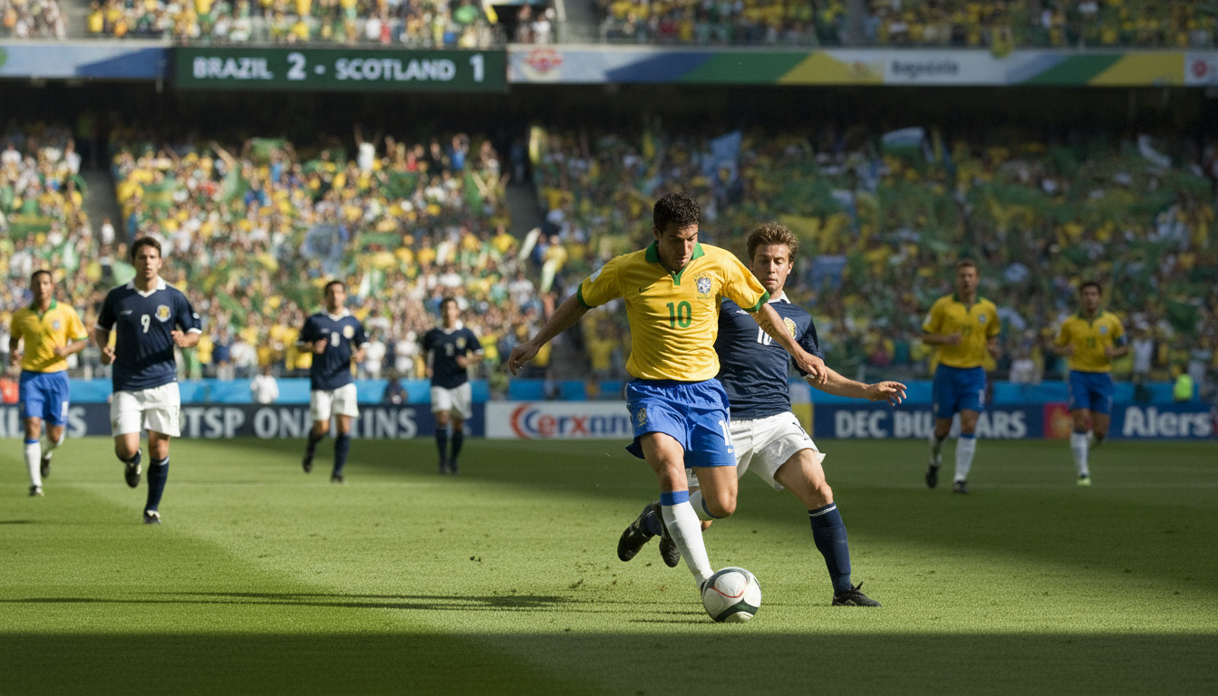 Brazil Tops World Cup Group C After Dominant Win Over Scotland