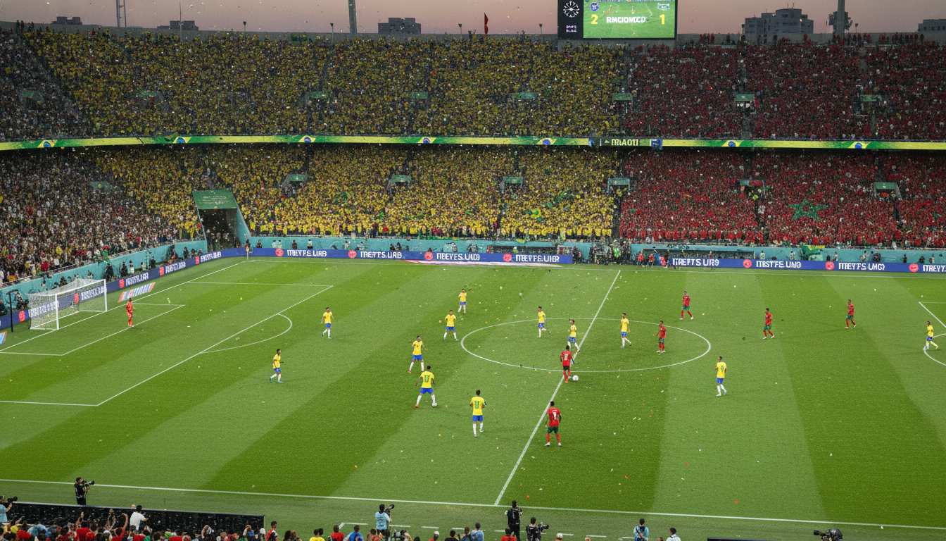 Brazil and Morocco Draw 1-1 in World Cup Group C Match