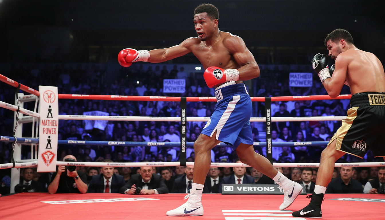 Wilkens Mathieu Defends NABF Title with Eighth-Round TKO Over Esquiva Falcao