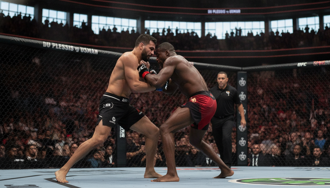 Du Plessis Dominates Usman in OKC Main Event, Reasserts Middleweight Claim