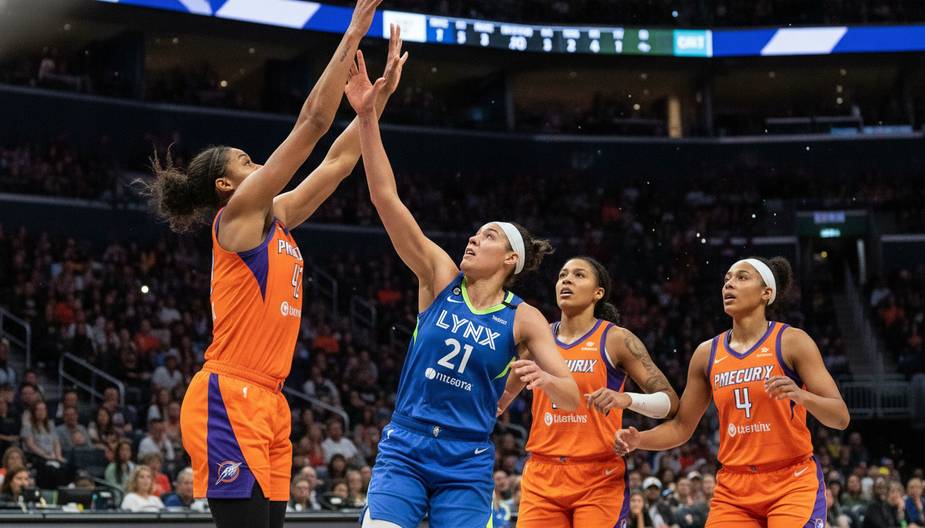 McBride, Miles Ignite Lynx to Third Consecutive Win Over Mercury in High-Scoring Thriller