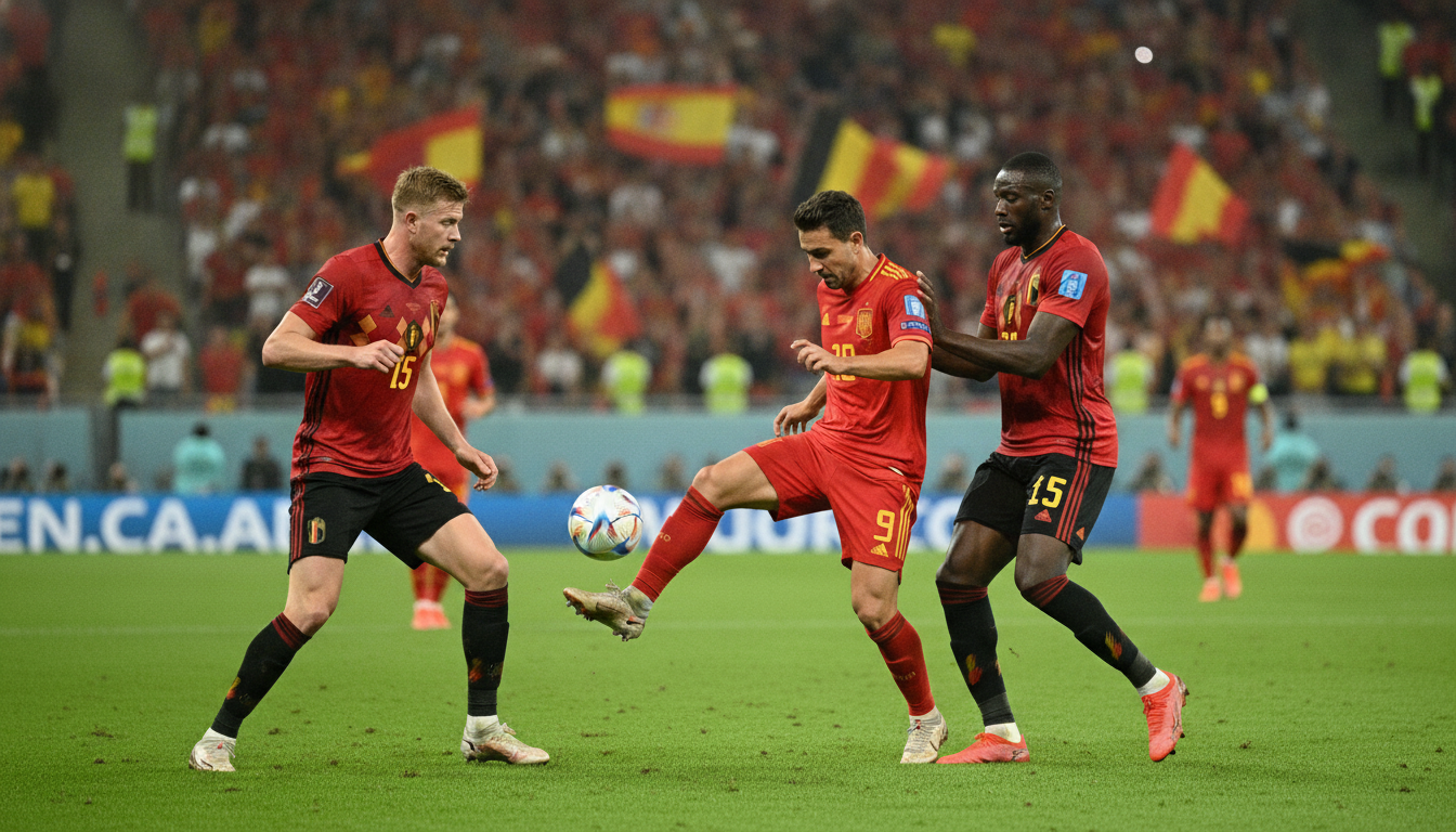World Cup Quarterfinal Showdown: Spain Battles Surging Belgium in Los Angeles