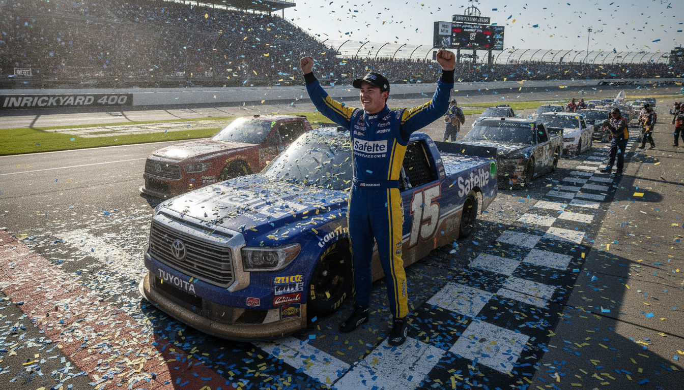 Corey Heim Wins Brickyard 400 for Second Career Cup Series Victory