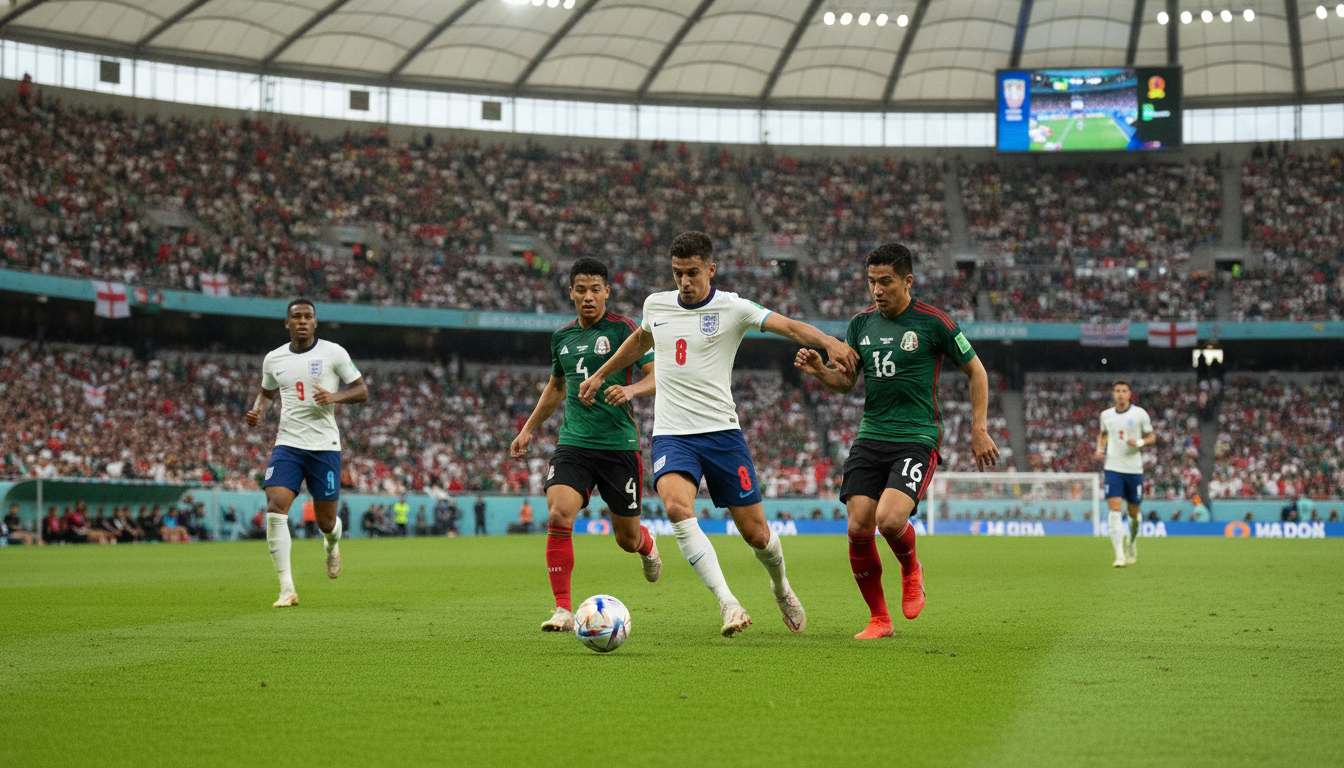 Bellingham Brilliance and Ten-Man Resilience Propel England Past Co-Hosts Mexico into World Cup Quarterfinals