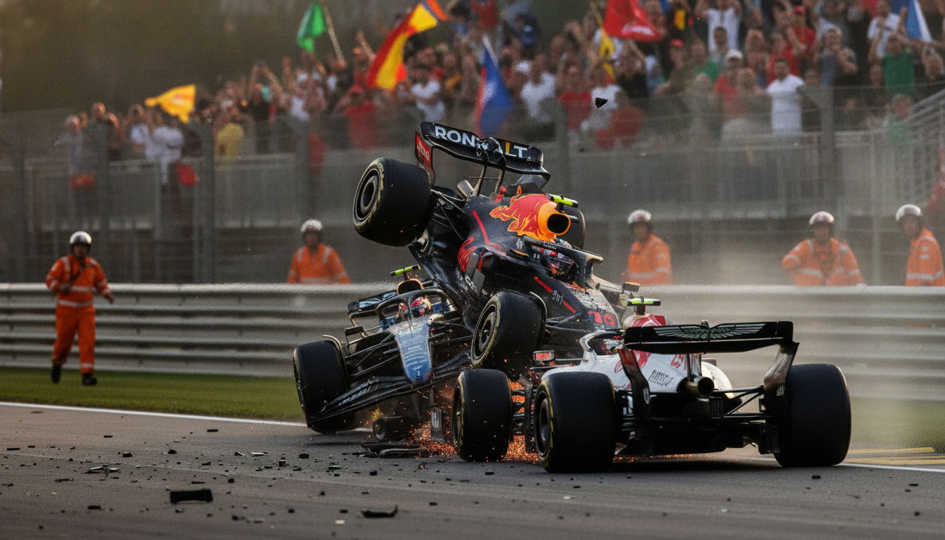 Hamilton's Belgian GP Practice Crash Rocks Ferrari, Antonelli Shines Amid Grid Penalties