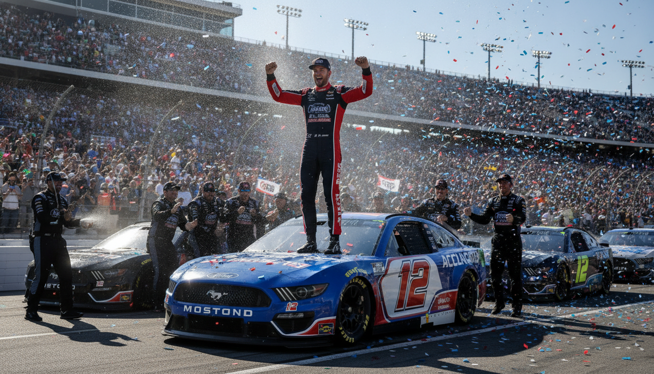 Ryan Blaney Dominates Quaker State 400, Secures Second Win of Season in Overtime Thriller