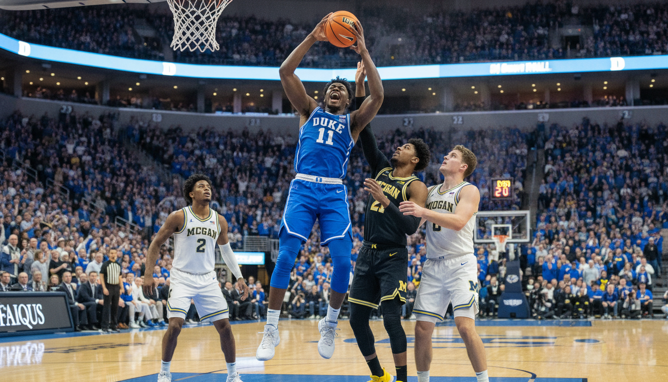 Broadcast Rights Snag Scraps Duke-Michigan Rematch; Blue Devils to Face Texas Tech Instead