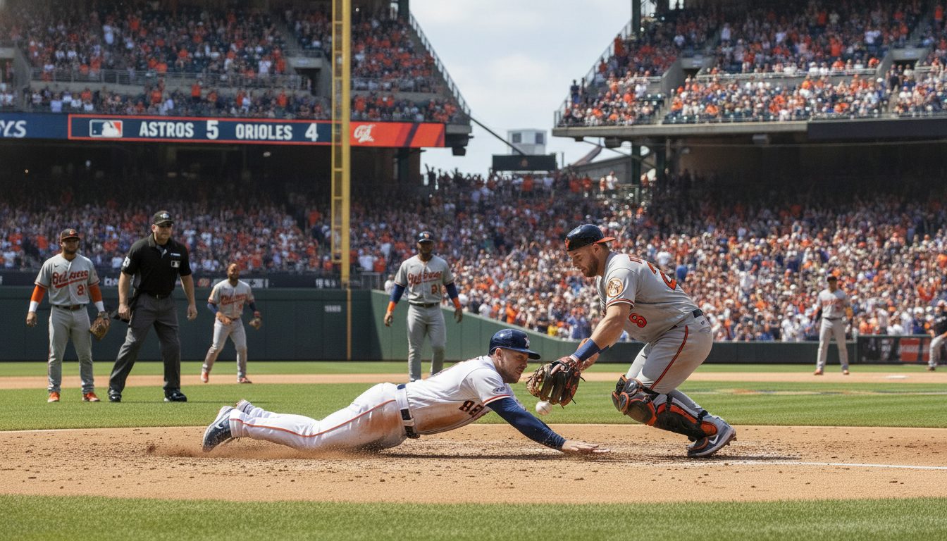 Orioles Extend Win Streak to Five with Ward's Go-Ahead Homer Against Astros