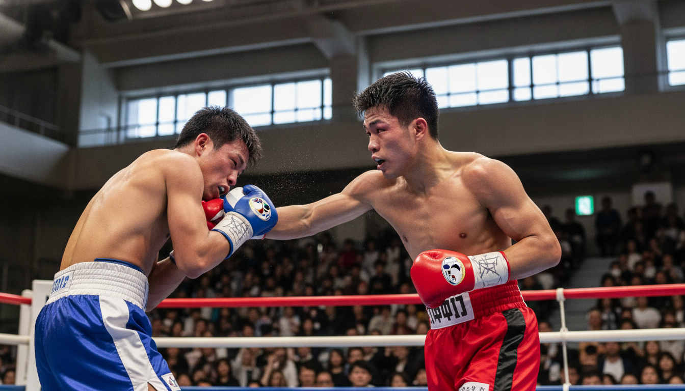 Tsutsumi Secures WBA Title Shot with Dominant TKO Over Batista