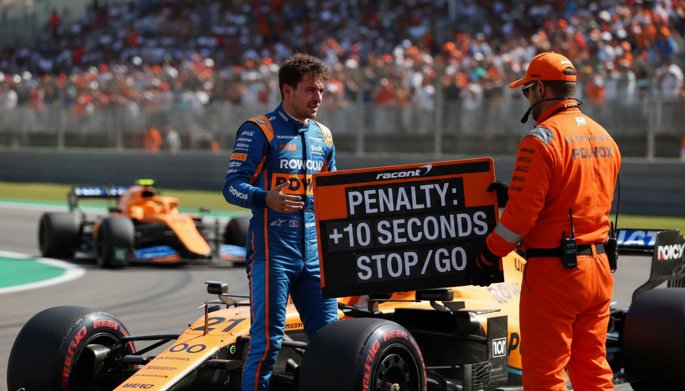 Strategic Setback: Lando Norris Faces 10-Place Grid Penalty at Belgian GP