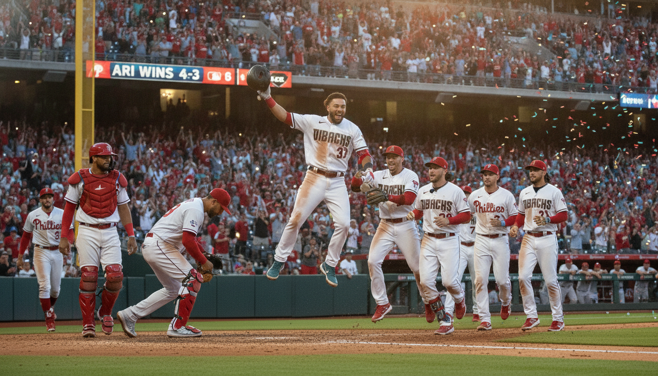 Diamondbacks Clinch Dramatic Walk-Off Over Athletics, 5-4, Behind Vargas Heroics