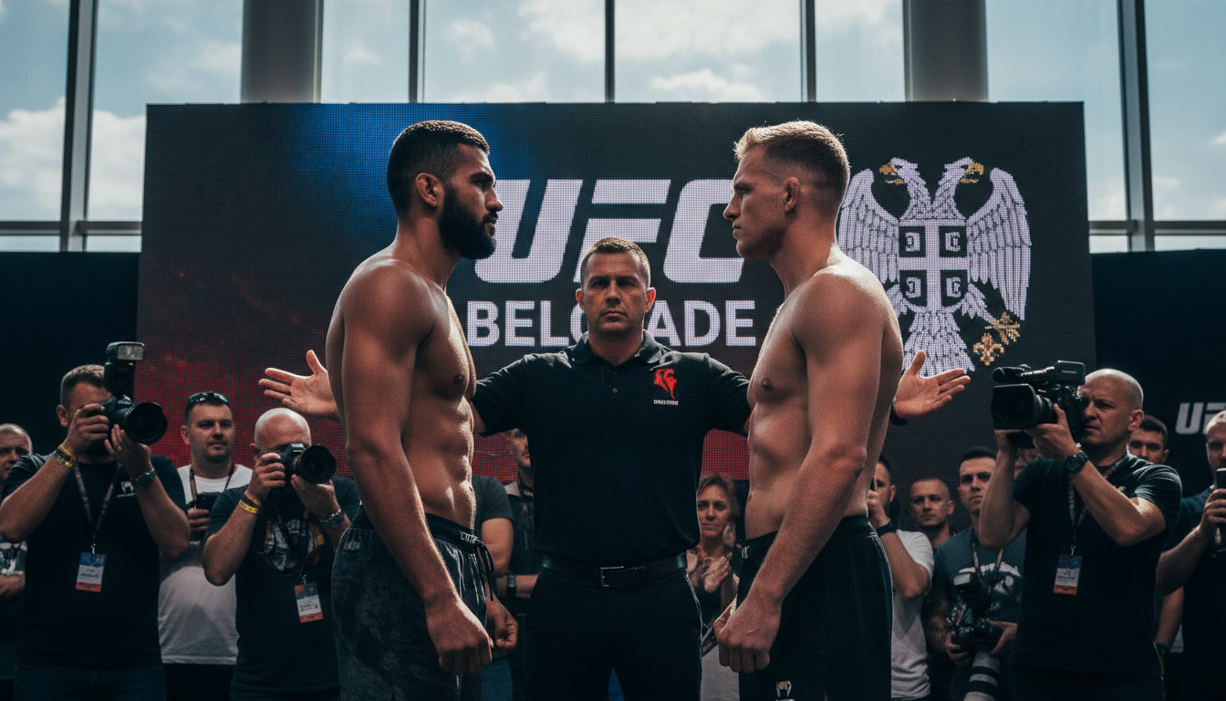 Weight Made: UFC Belgrade Gears Up for Błachowicz-Stirling Co-Main and Rakić's Heavyweight Jump