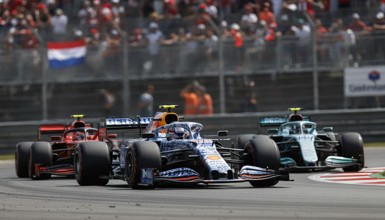 Verstappen Unveils Delftware Helmet for Final Zandvoort Grand Prix