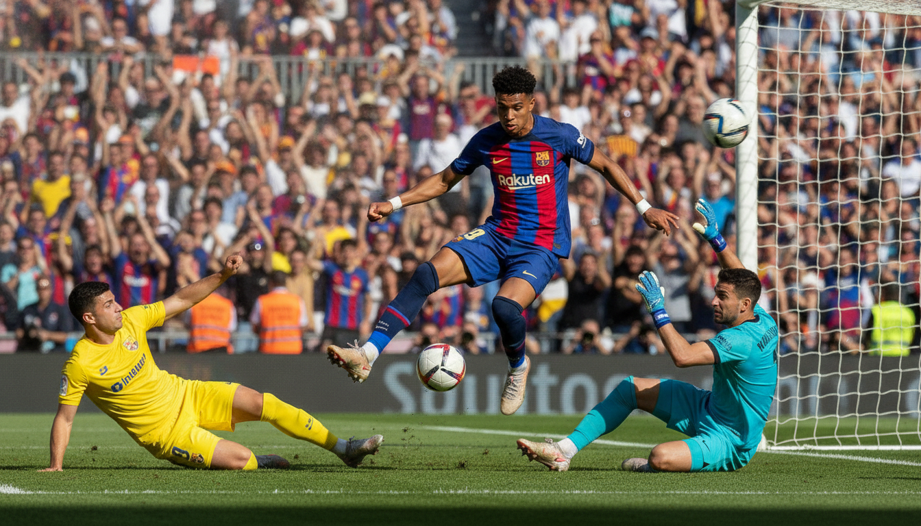 Flick's Barcelona Runs Riot: Raphinha's Hat-Trick Seals Dominant 7-2 Victory Over Racing Santander