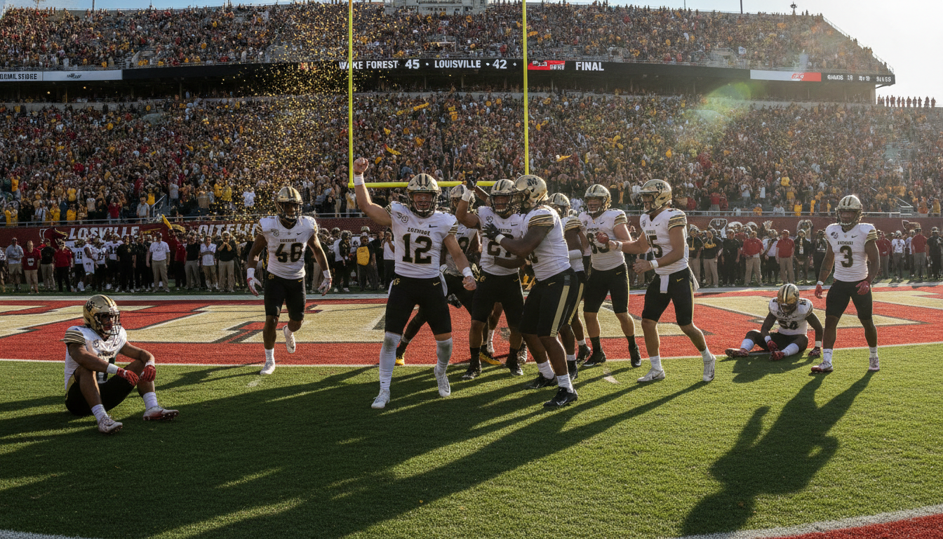 Wake Forest Stuns No. 16 Louisville with Upset Victory