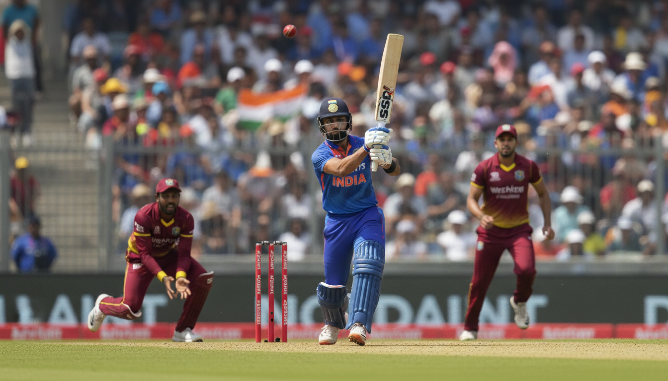India vs West Indies: 1st ODI Kicks Off in Thiruvananthapuram After Gill Wins Toss