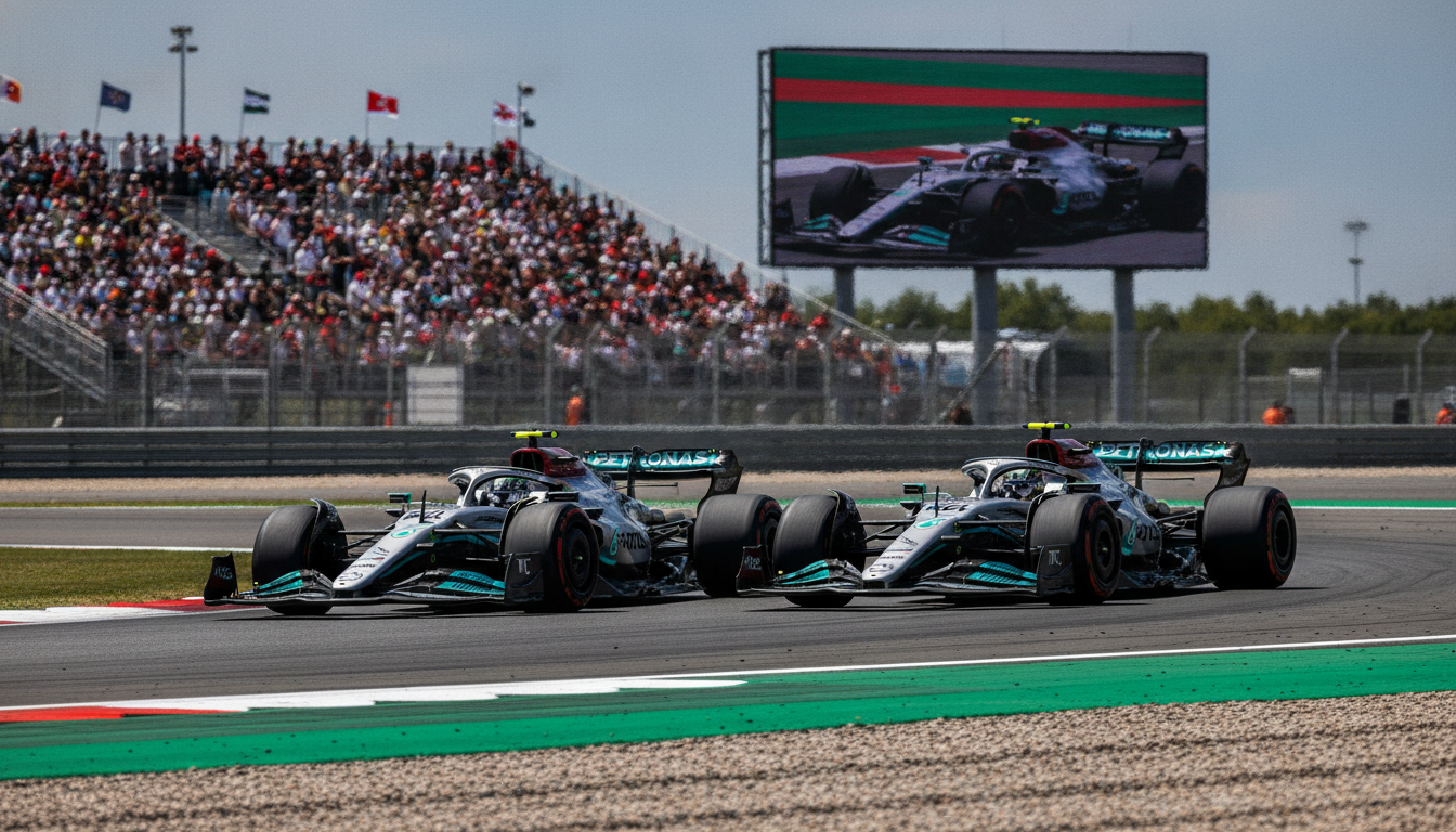 Mercedes Dominates Spanish GP Practice, Antonelli & Russell Shine at New Madring Circuit