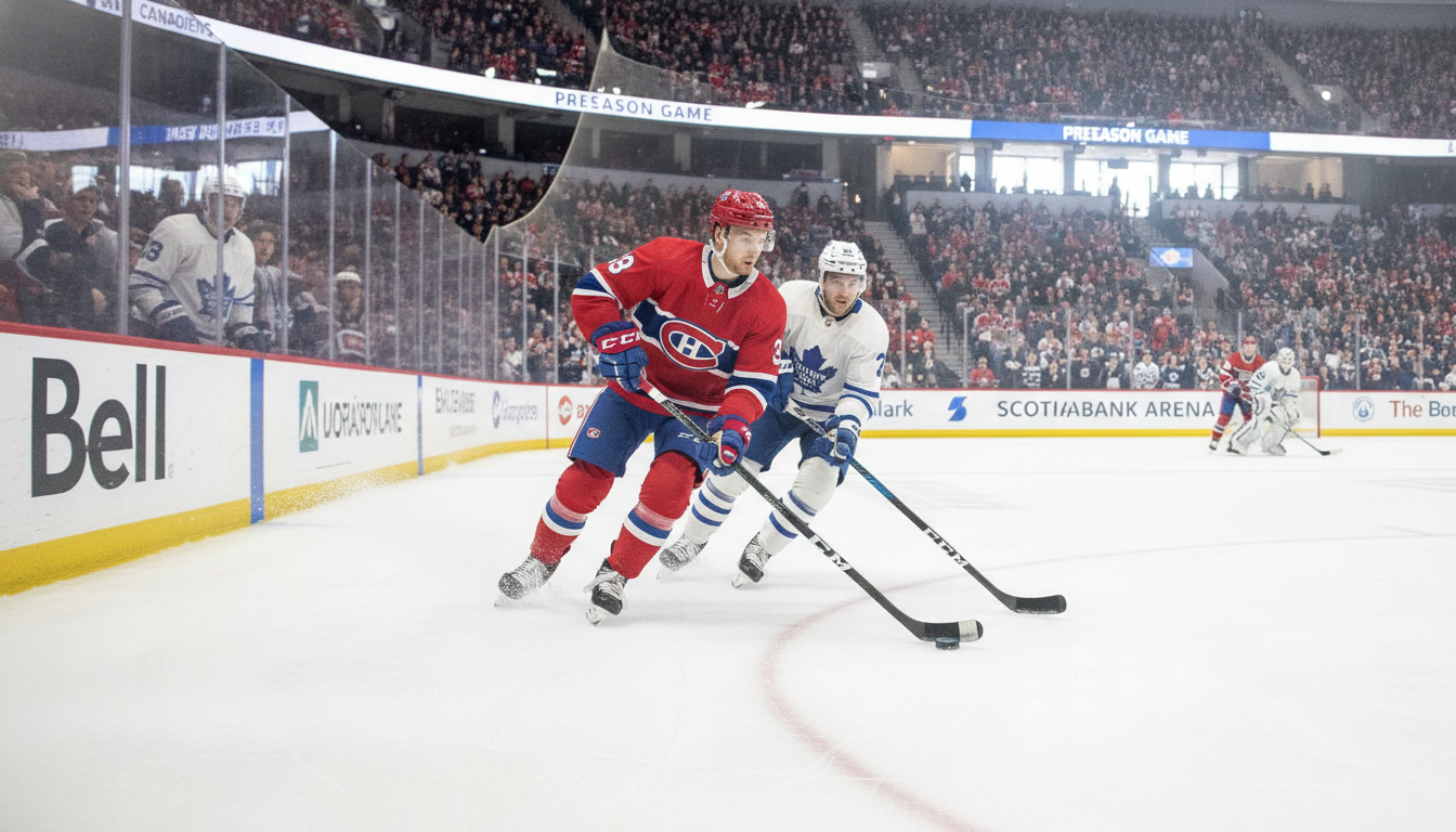 Canadiens Dominate Maple Leafs in Dual Preseason Opener, Setting Early Tone