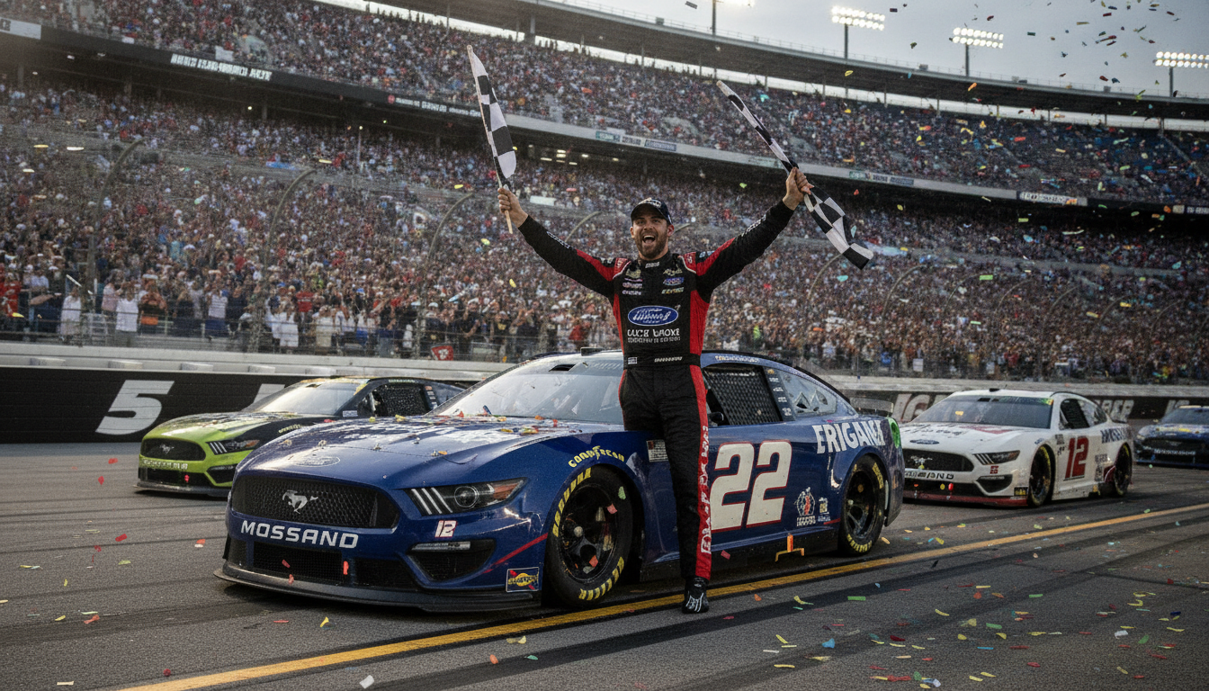Logano Steals Thrilling Bristol Night Race Victory, Bolstering Championship Hopes