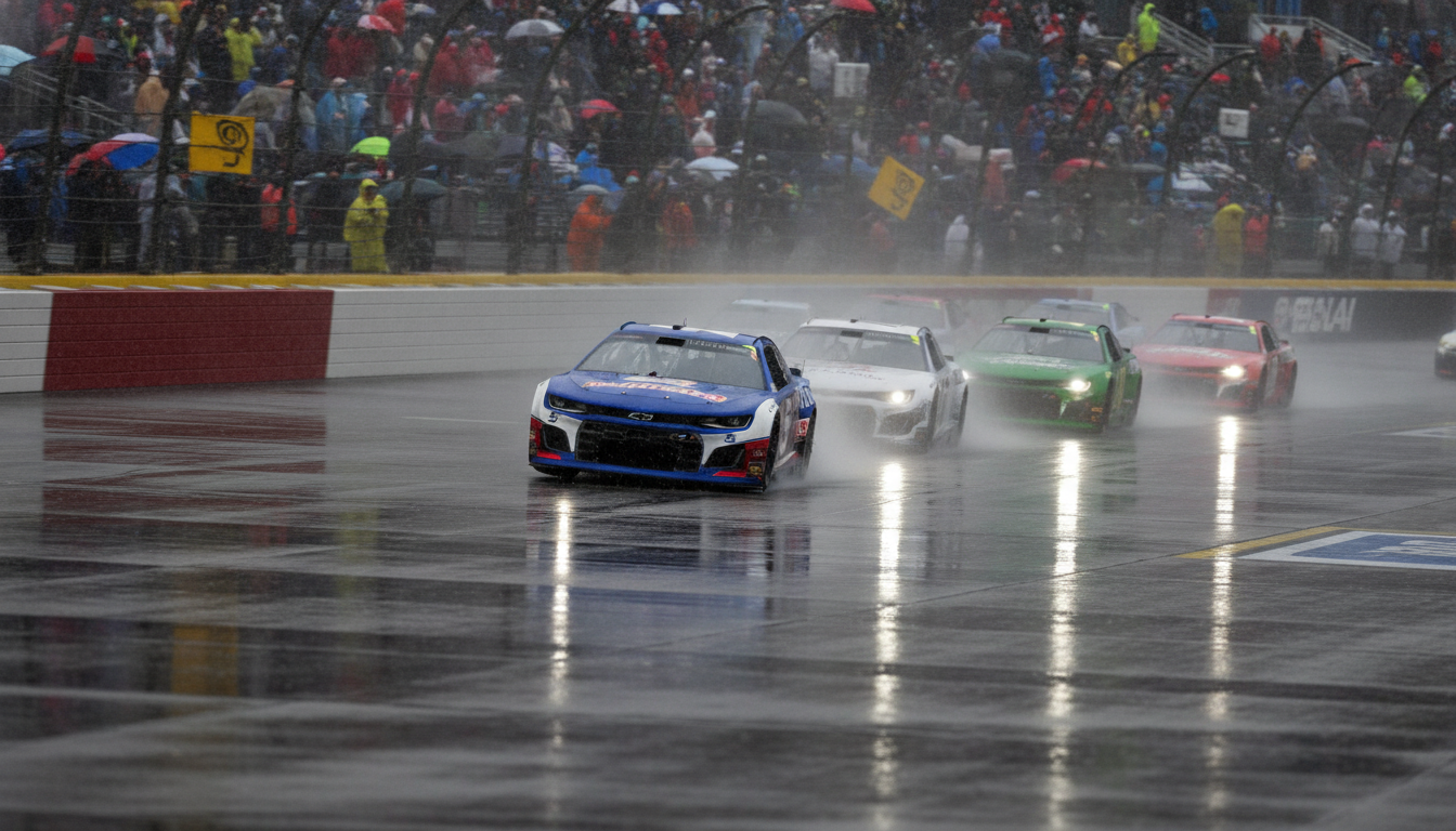 Rain Washes Out Bristol Cup Qualifying; Kyle Larson Secures Pole