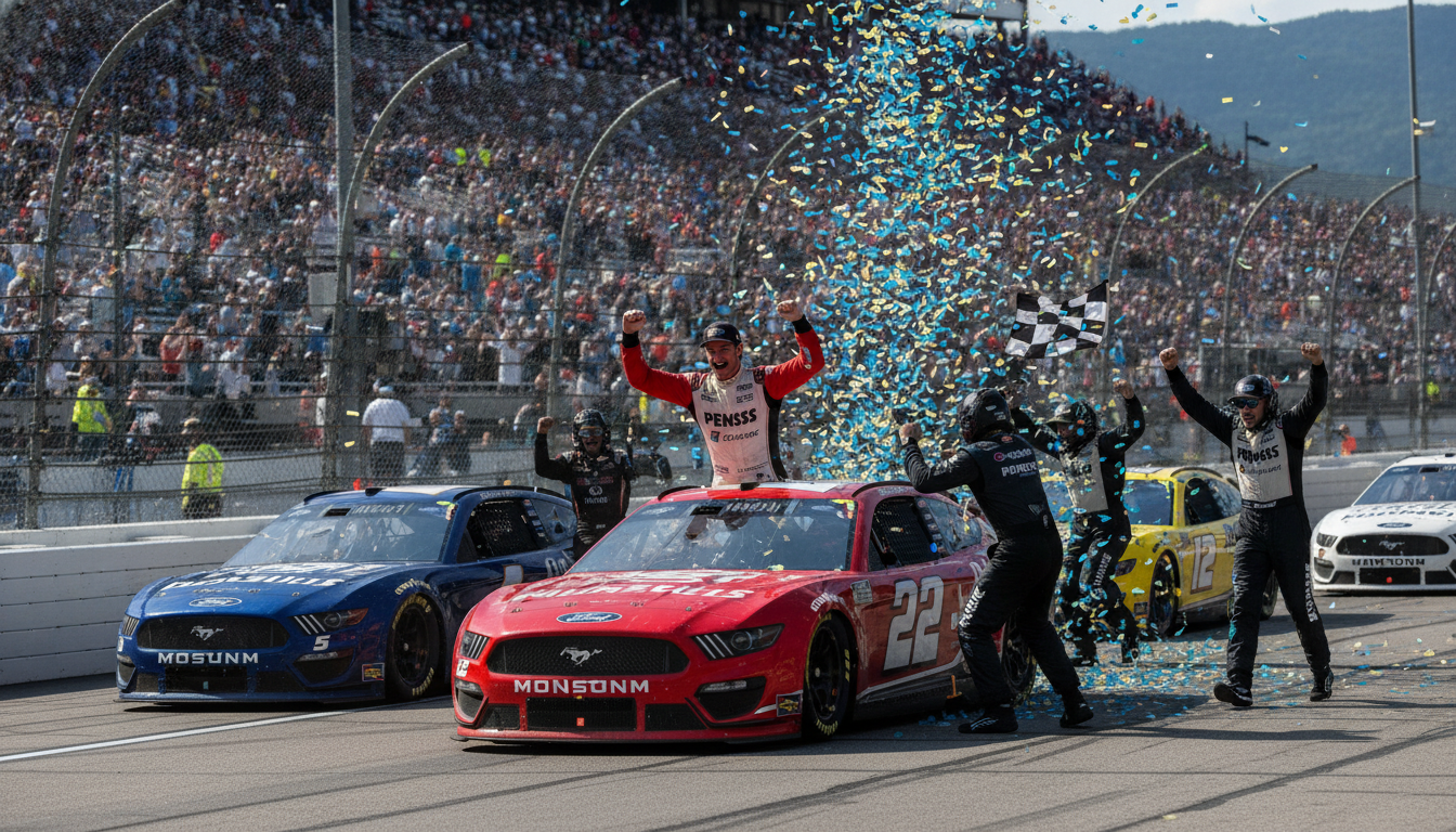 Joey Logano Wins Bass Pro Shops Night Race at Bristol