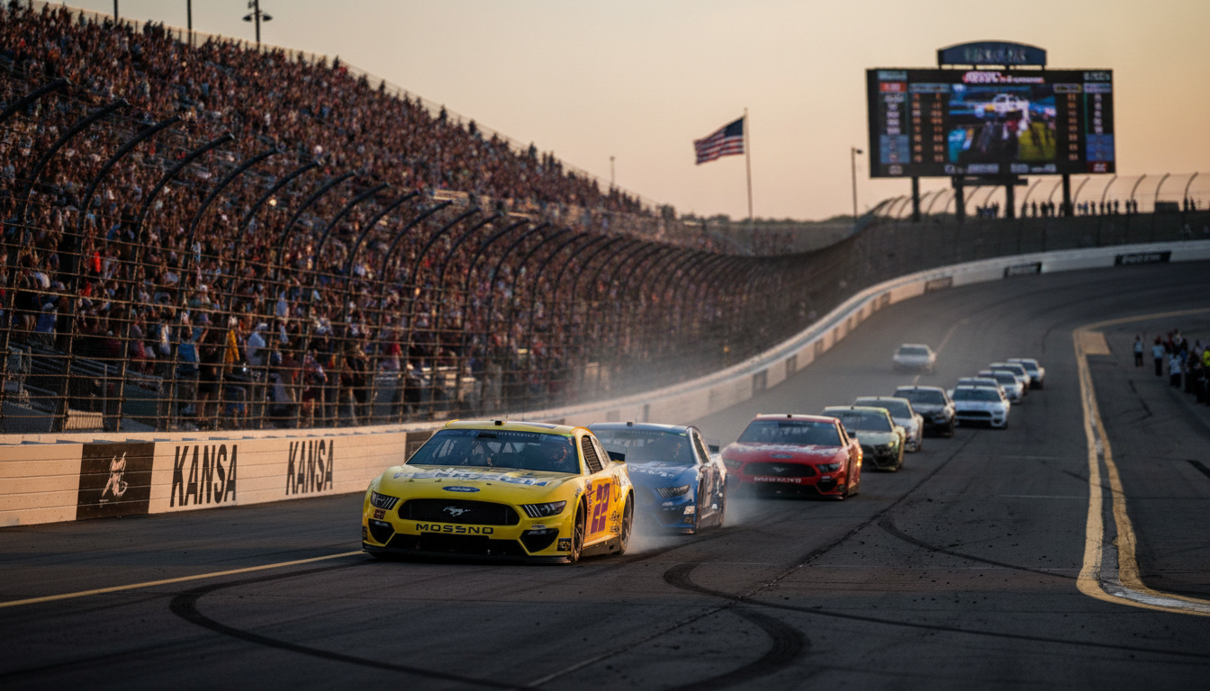 Logano Secures Hollywood Casino 400 Pole at Kansas Amidst Weather Woes