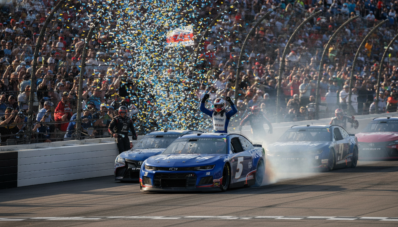 Kyle Larson Breaks Winless Streak, Reshapes Cup Series Chase