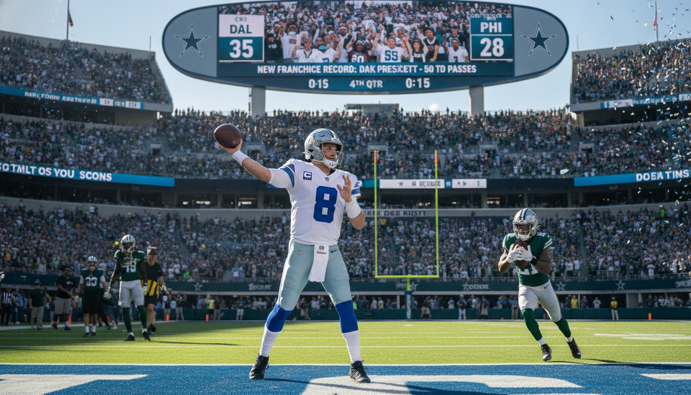 Dak Prescott Becomes Cowboys' All-Time Touchdown Pass Leader