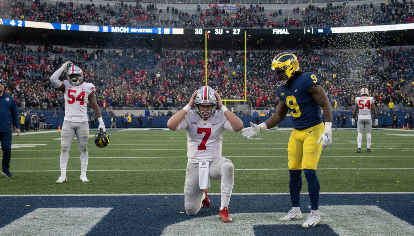 Ohio State Tumbles Out of Top Five After Shock Loss to Texas