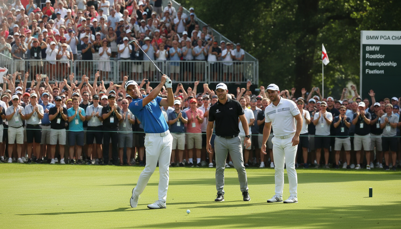 Elvira and Celli Share BMW PGA Lead as McIlroy Lurks Two Back