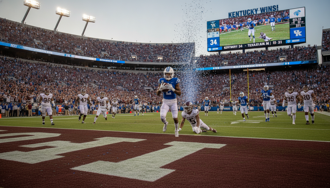 Kentucky Stuns Texas A&M in Week 3's Biggest Upset