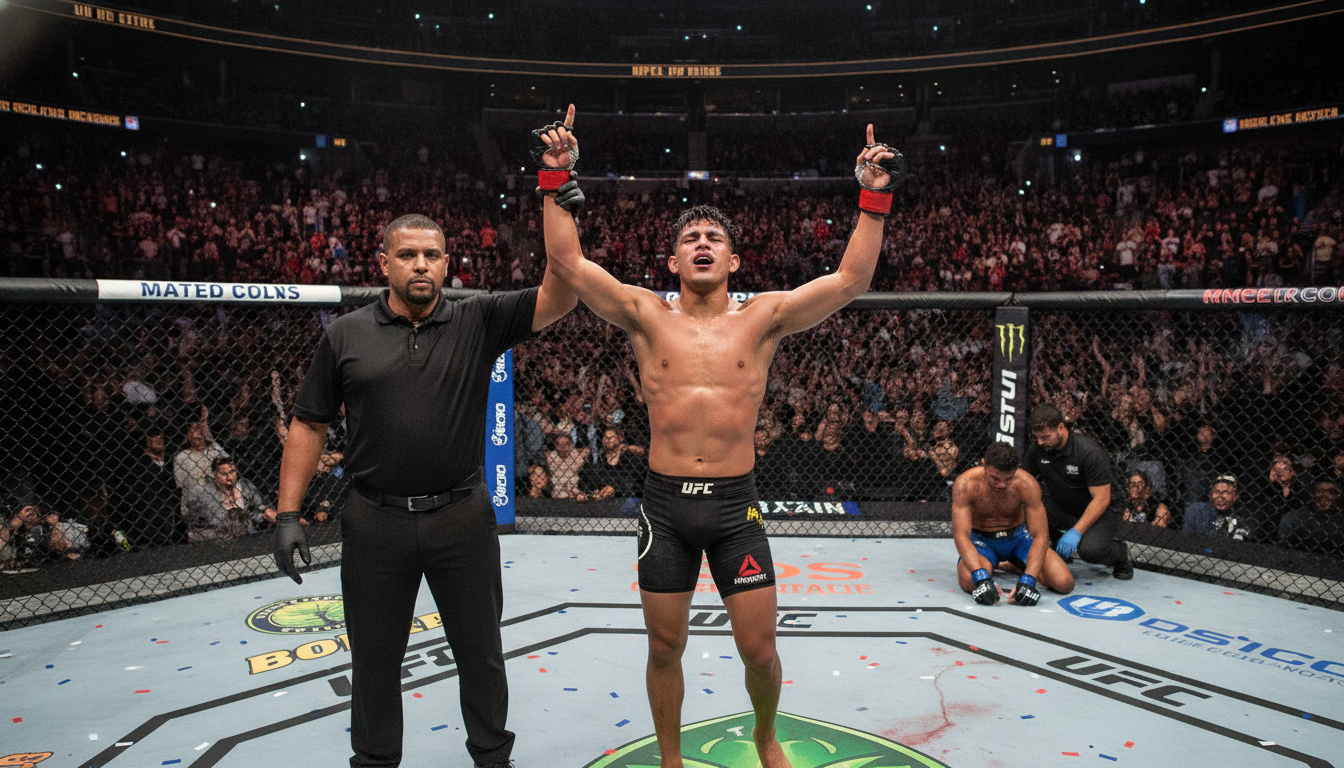 Rosas Jr. Stuns Barcelos with Fifth-Round TKO After Trailing on Scorecards