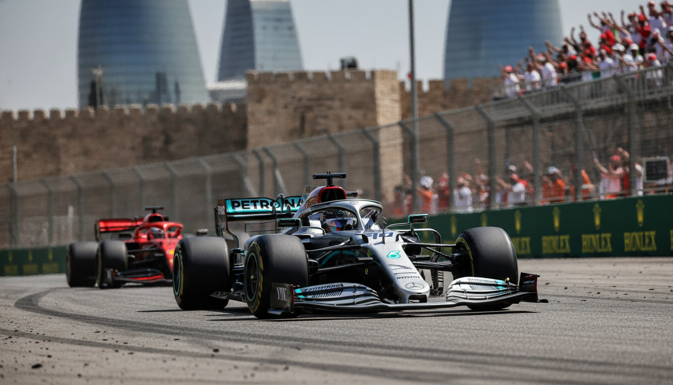 Russell Dominates Azerbaijan GP, Narrows Championship Gap