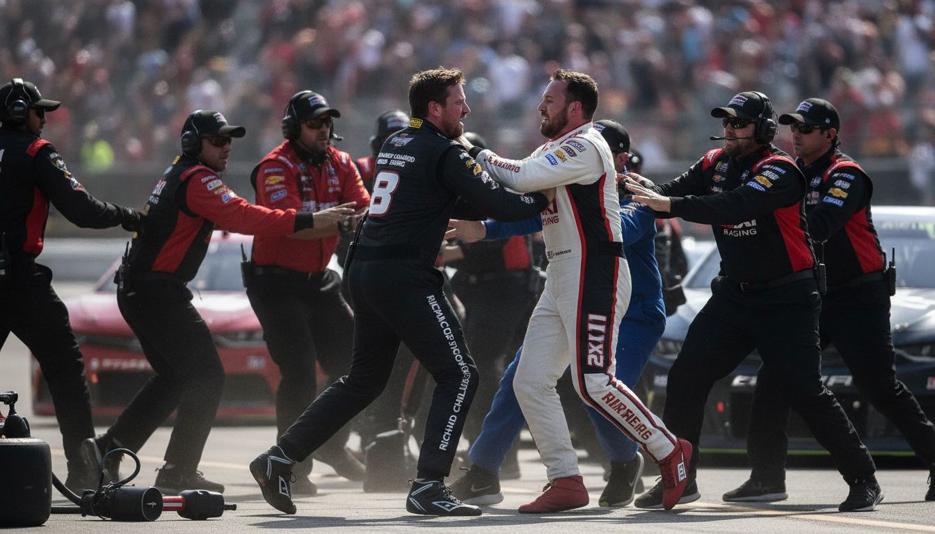 NASCAR Unleashes Severe Penalties After Violent Martinsville Pit Altercation