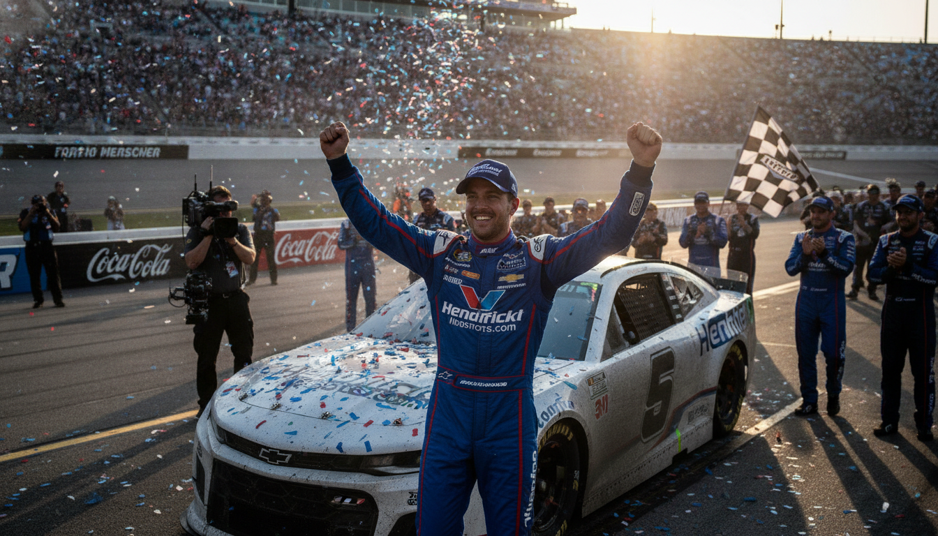 Kyle Larson Dominates Hollywood Casino 400, Seizes NASCAR Cup Series Points Lead