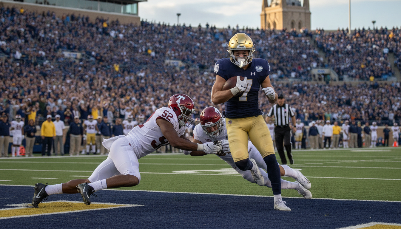 No. 3 Notre Dame Dominates Rice 52-0, Extends Historic Double-Digit Win Streak