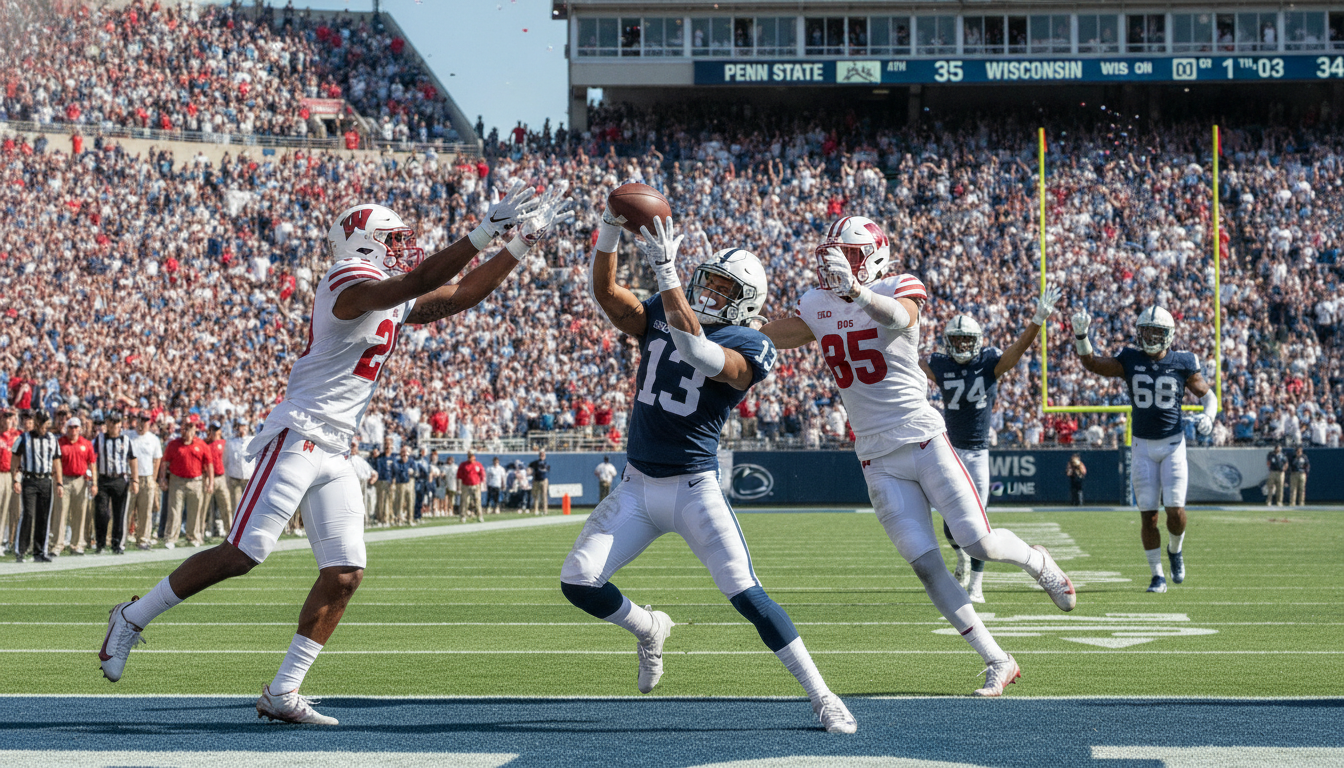 Wisconsin Completes 17-Point Comeback to Defeat No. 13 Penn State