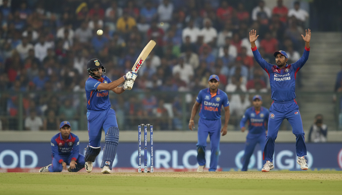 India Dominates Afghanistan in T20I Opener, Chakaravarthy Sidelined by Injury